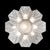 Art Deco Art Deco Frosted Glass Cubist Geometric Detail & Fluted Chandelier Signed Leleu For Sale - Image 3 of 18