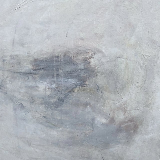 Vintage Boho Original Abstract Oil on Canvas For Sale - Image 4 of 9