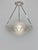 Art Deco French Art Deco Pendant Light by Muller Freres - 1930s Geometric Butterfly Glass & Nickel For Sale - Image 3 of 10