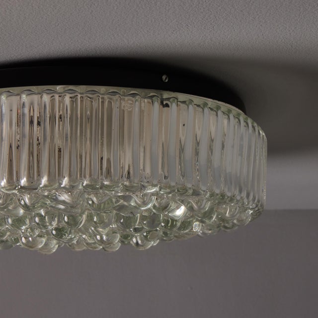 Metal 1960s Helena Tynell Bubble Glass Flush Mount for Limburg For Sale - Image 7 of 18