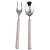 Contemporary Mepra Fantasia 2-Piece Serving Set (fork & Spoon), Pale Rose For Sale - Image 3 of 3