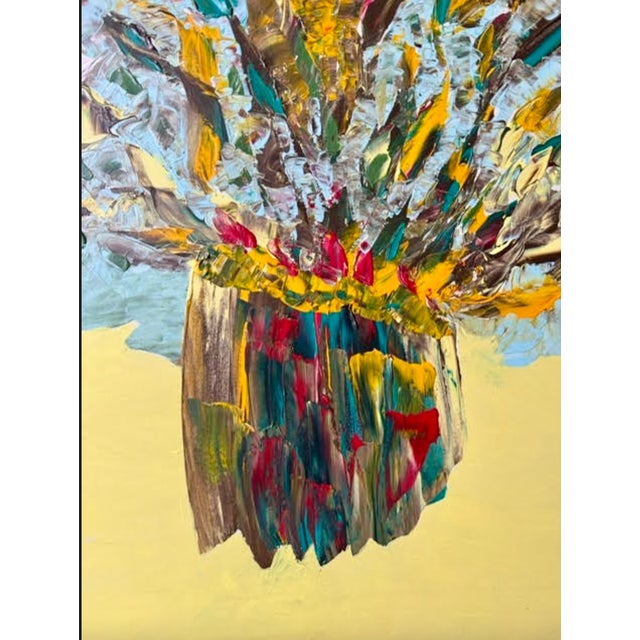 Armando Stula, Flowers, Oil Painting on Canvas, 1960s For Sale - Image 4 of 11