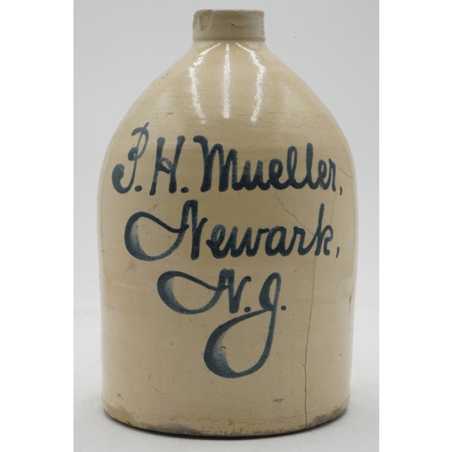 Age: Late 19th Century Details: High Quality Construction Blue Script on Front From Newark NJ Offered @ Fraction of...