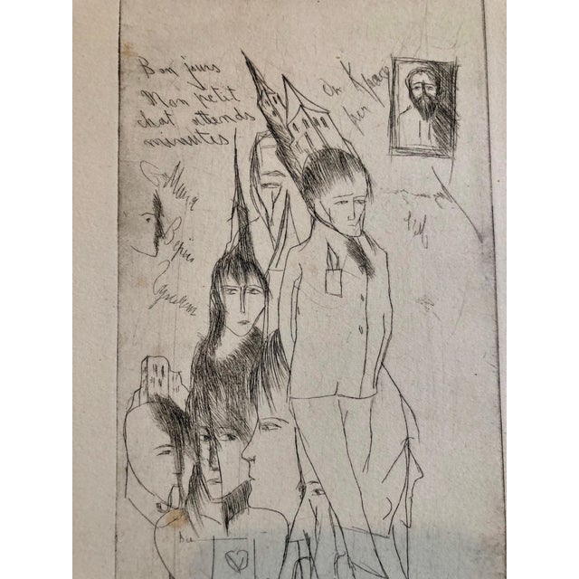 Early 20th Century Zvi Milshtein, Erotic Nude French Surrealist Aquatint Etching Photo Collage Silkscreen Print, c.1960s For Sale - Image 5 of 7