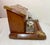 Antique 19th Century English Wood Oak Bronze Inkwell Desk Letter Writing Stand For Sale - Image 12 of 15