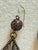 Contemporary Vintage 1980s 1990s Brutalist Boho Gunmetal Wire Mesh Teardrop Earrings For Sale - Image 3 of 6