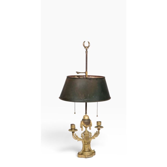 Metal Vintage French Bouillotte Table Lamp For Sale - Image 7 of 12