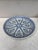 19th Century French blue & white faience dinner plate signed "Francois" Sarreguemines.