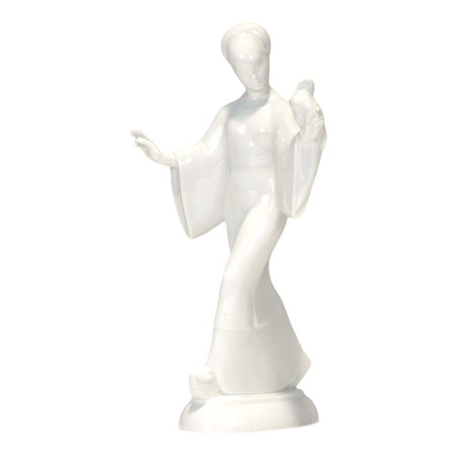 Porcelain Figure by Adolph Amberg for KPM, Berlin, Germany, 1910s For Sale