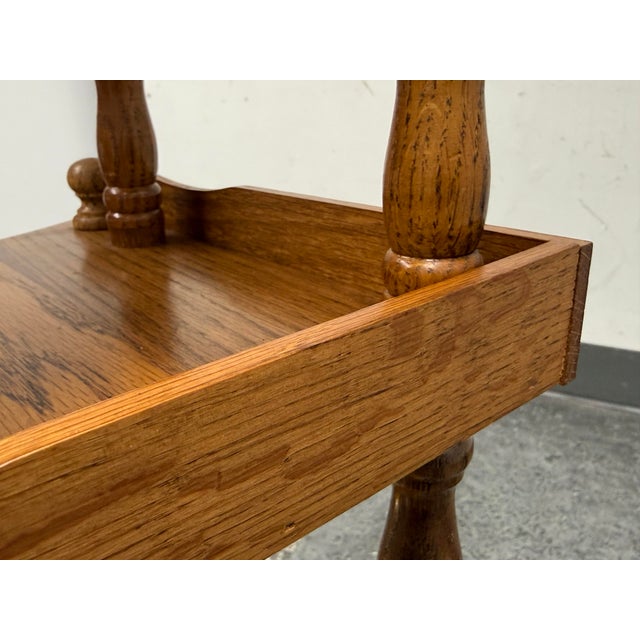 Oak Wood Corner Display Shelving, Circa 1920's For Sale - Image 10 of 12