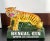 Vintage c.1950's trade advertising display for Bengal Gin! Fits a single bottle in front of the beautiful figural tiger,...