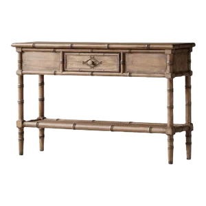 Matthew Izzo Home Bahama Bamboo and Rattan Console Table