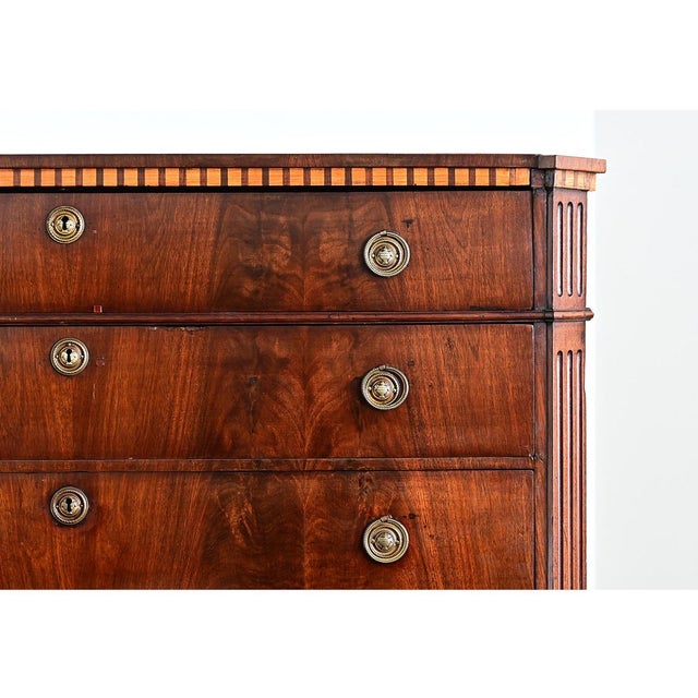 Dutch 19th Century Seven-Drawer Mahogany Chest For Sale - Image 4 of 15