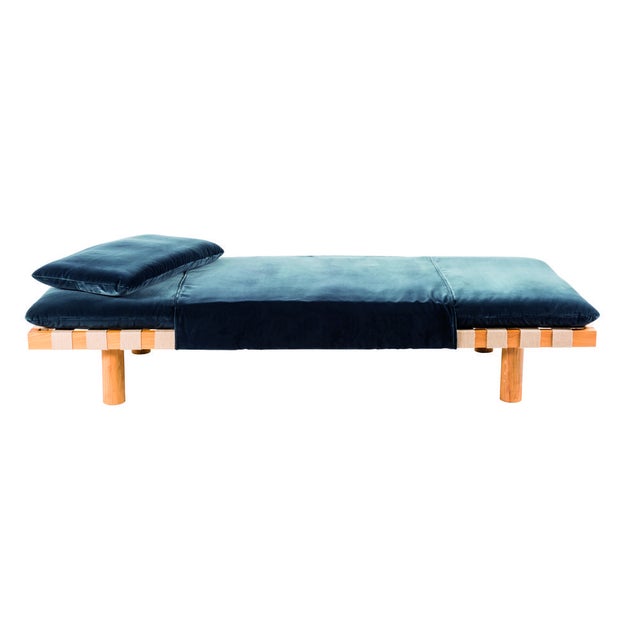 Pallet Daybed 4400G-ON in Dark Grey Velvet and Natural Wood by Sebastian Herkner for Pulpo For Sale - Image 12 of 12