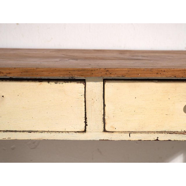 Pine Table with Drawers, Central Europe, 1910 For Sale - Image 9 of 13