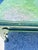 Gemstone Vintage Mottled Green Painted Coffee Table With Chinoiserie Style Base For Sale - Image 7 of 9