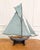 Wood Carved Wooden Gaff Cutter Pond Yacht with original paint. England, circa 1940. For Sale - Image 7 of 11