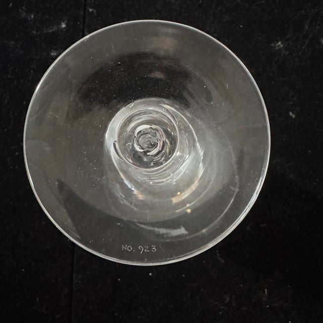 Transparent 1960s RMS Queen Elizabeth Commemorative Goblets - Limited Edition Set of 6 (#921-926) For Sale - Image 8 of 8