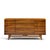 Mid-Century Modern Young Manufacturing Mid Century Curved Walnut Credenza and Hutch For Sale - Image 3 of 12