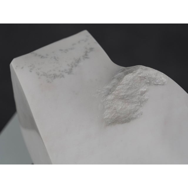 Unknown, Noise Abstract Carved Marble Sculpture, 1990s, Stone and Marble For Sale - Image 10 of 11