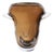 Smokey Umber Flared Edged Glass Vase- Tall For Sale