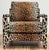 Mid-Century Modern Modern Velvet Leopard Print Parsons Lounge Chair For Sale - Image 3 of 13