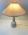 Mid-Century Modern Vintage Scandinavian White Ceramic Table Lamp from Søholm, 1970s For Sale - Image 3 of 9