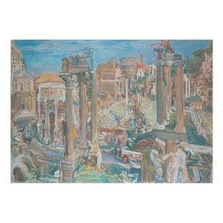 Oskar Kokoschka, Roman Forum, Lithograph For Sale