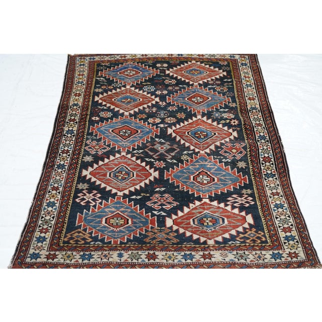 Textile Antique Caucasian Shirvan Rug 2'9'' X 3'9'' For Sale - Image 7 of 11
