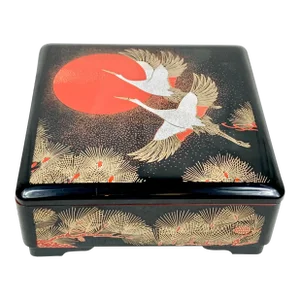 Vintage Crane Decorative Box