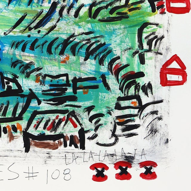 Twist on Starry - Original Pop Street Art Acrylic Painting on Newspaper by Gary John For Sale In Los Angeles - Image 6 of 6