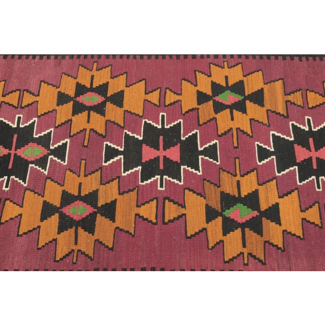 1970s Tribal Red Ethnic Kilim Rug For Sale - Image 11 of 13