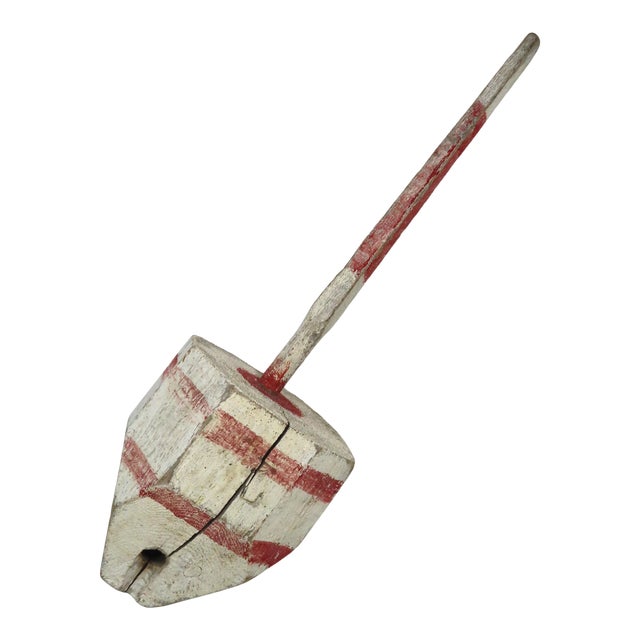 Vintage Wood Coastal Maine Lobster Trap Marker Buoy Chairish