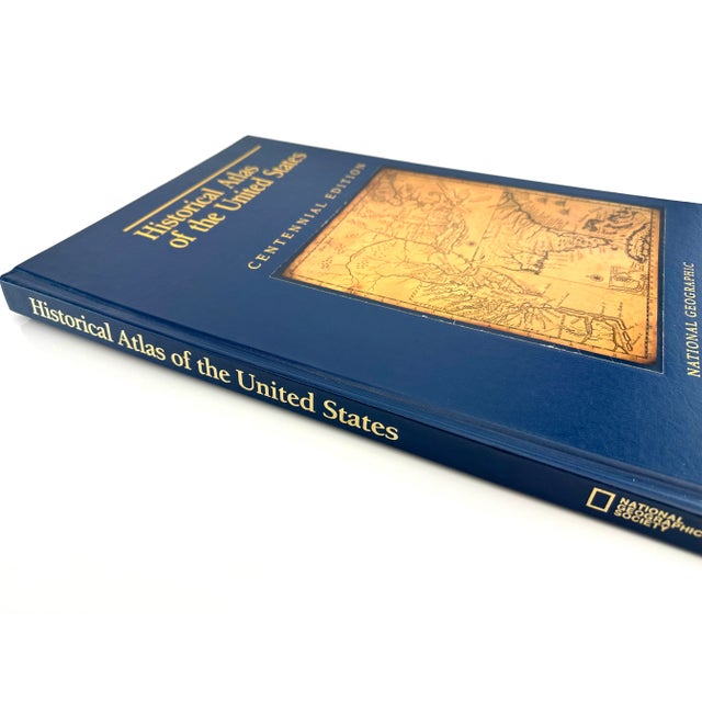 1980s Oversize Large Decorative Book, Historical Atlas of the United States, National Geographic For Sale - Image 4 of 9