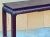 Wood Asian Modern Grasscloth Wrapped Ming Style Console Tables Att. Baker Furniture For Sale - Image 7 of 12