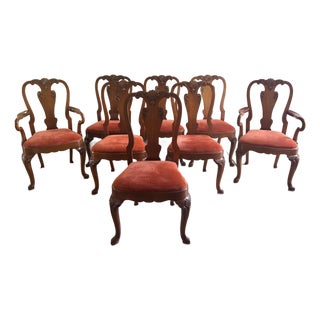 Mid 20th Century Queen Anne Style Dining Chairs For Sale