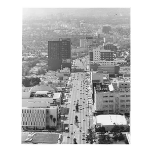 1965 Wilshire Boulevard Los Angeles Photograph by Don Ware