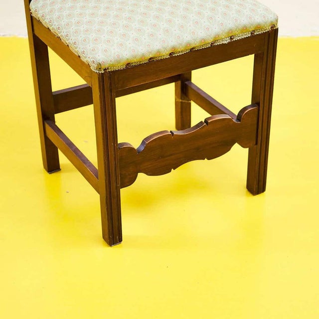 Vintage Wooden Side Chair For Sale - Image 3 of 8