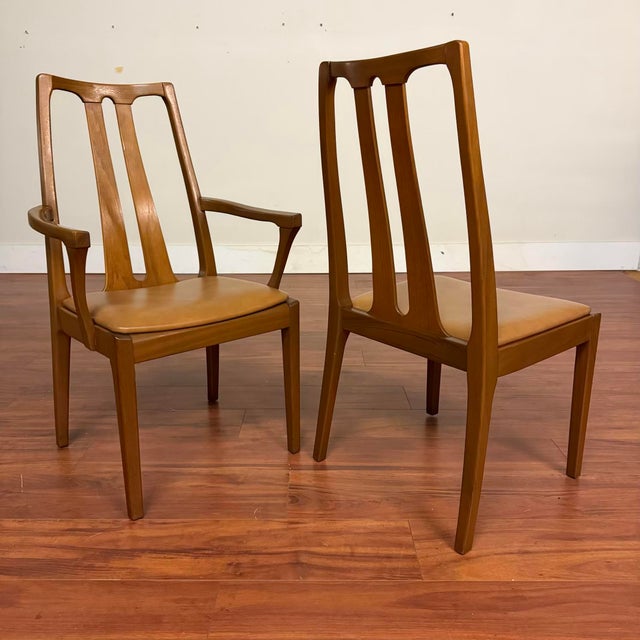Nathan Furniture Nathan Furniture Vintage High Back Dining Chairs Set of 6 For Sale - Image 4 of 13