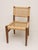 Rustic Mid-Century French Woven Abaca and Oak Side Chairs attributed to Adrien Audoux & Frida Minet, 1950s, Set of 2 For Sale - Image 3 of 12