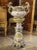 19th Century Hand Painted Faience Jardiniere on Pedestal From Boulogne, France For Sale - Image 13 of 13