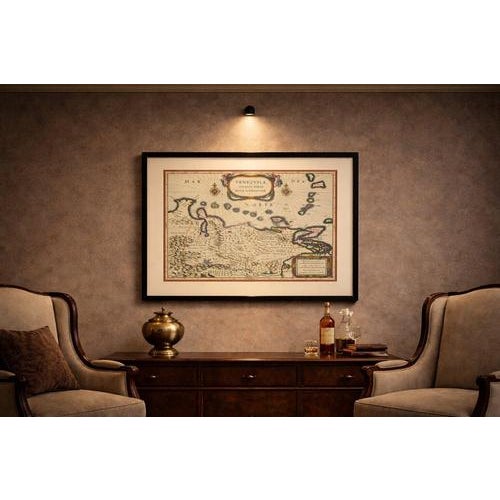 A highly decorative and historically important map of venezuela and the northern coast of south america, published by...