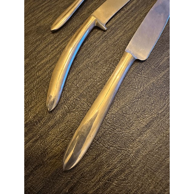 Vintage Tony’s Gems Stainless Steel 134 Pieces 12 Person Flatware Set For Sale - Image 12 of 12