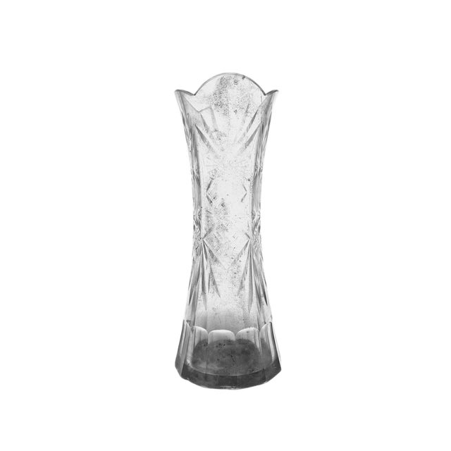 Vintage Polish Crystal Vase, 1930s For Sale - Image 12 of 16