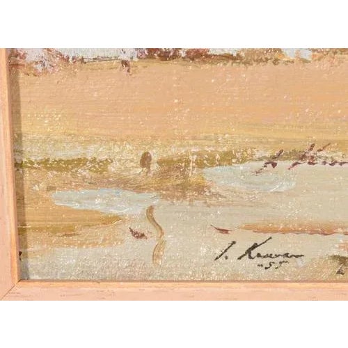 20th century 50`s. Canvas, oil. 26x36,7 cm. Stanislavs Kreics.