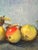 Impressionist Original Still Life Painting Four Apples For Sale - Image 3 of 5