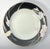 American 1980s Mikasa “Charisma, Black” Set of 7 Porcelain Rim Soup Bowls For Sale - Image 3 of 6