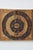 Vintage Make-Do Bullseye Target, Circa 1970s. Hand-drawn dartboard in black permanent marker on a slab of wood. A four-...