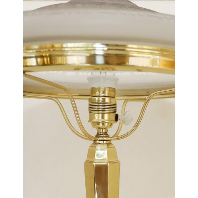 Gold Art Nouveau Floor Lamp, 1890s For Sale - Image 8 of 9