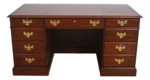 Statton Large Kneehole Cherry Executive Desk